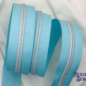 Aqua Blue Zipper Tape