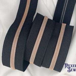 Black Zipper Tape
