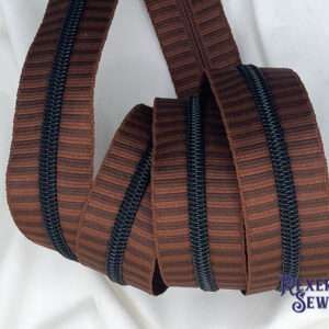 Brown Woven Premier Zipper Tape