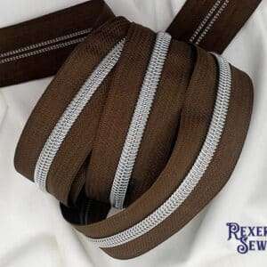 Brown Zipper Tape