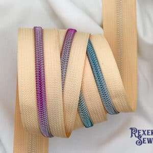Cream Zipper Tape