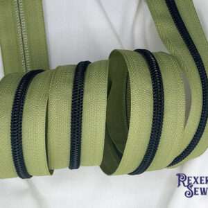 Olive Green Zipper Tape