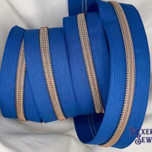 Military Blue Zipper Tape