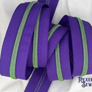 Deep Purple Zipper Tape