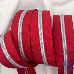 Cranberry Red Zipper Tape