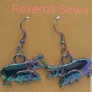 Hippopotamus Earrings