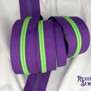 Purple Zipper Tape