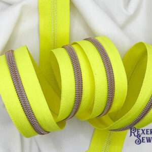 Neon Yellow Zipper Tape