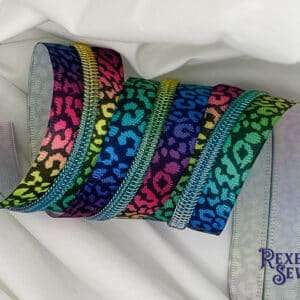 Bright Leopard Premier Zipper Tape