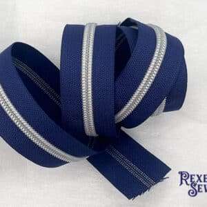 Navy Zipper Tape
