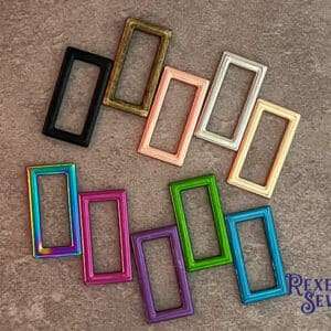 1" 25mm Rectangle (2 pack)